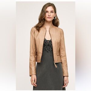 Hei Hei Dara Vegan Leather Women's Tan Jacket from Anthropology